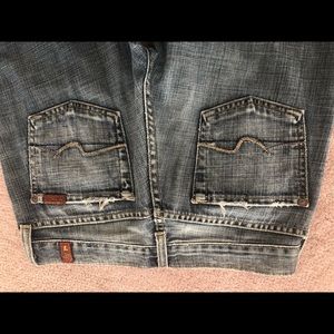 7 for All Mankind stonewashed bootcut jeans